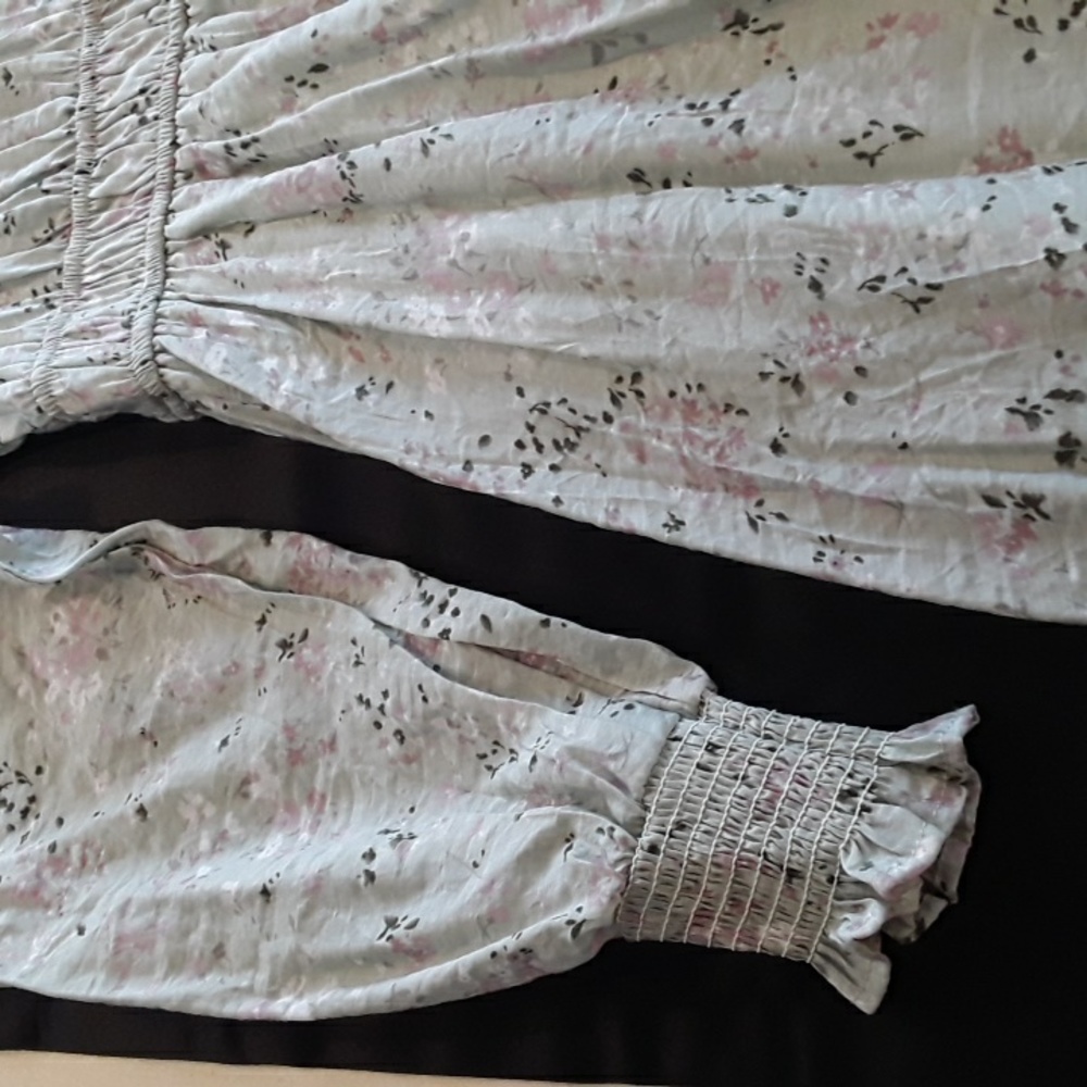 By the river long sleeve rayon dress size large new - Picture 3 of 6